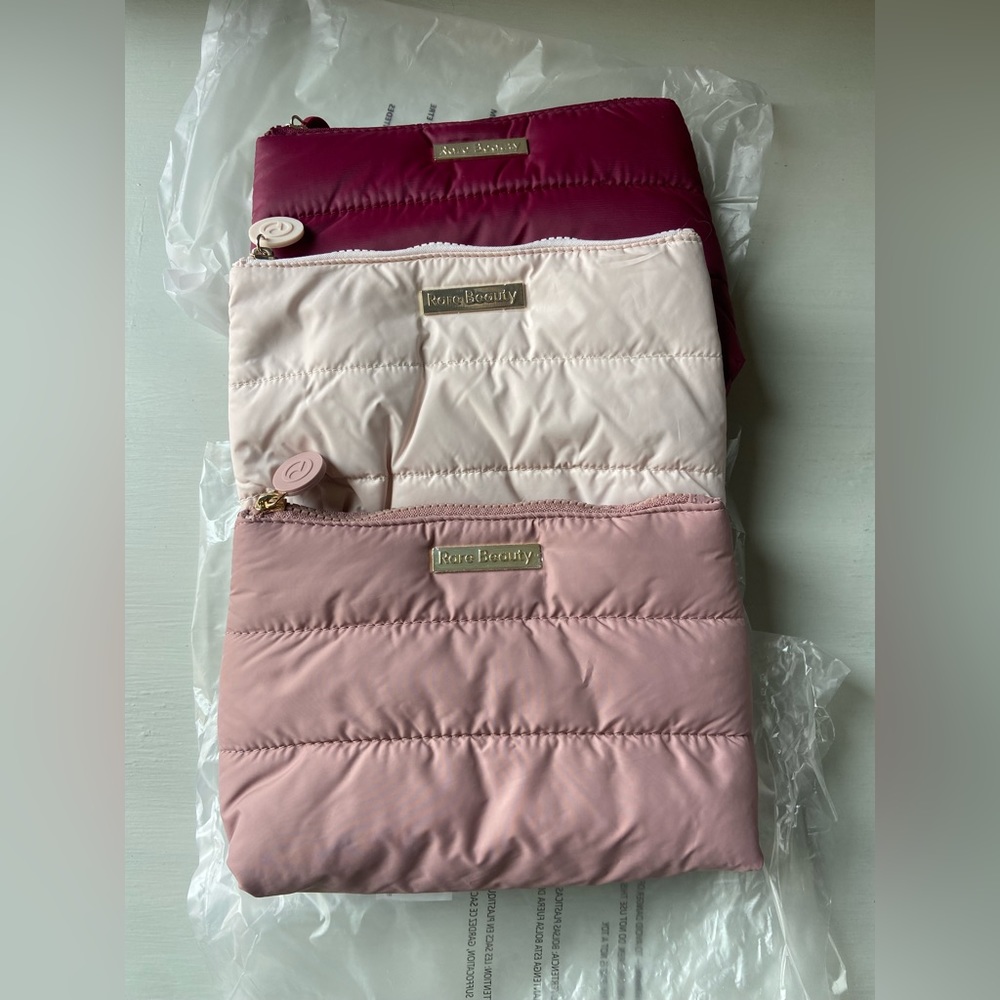 NWT RARE BEAUTY by Selena Gomez Puffy Makeup Bag Collection